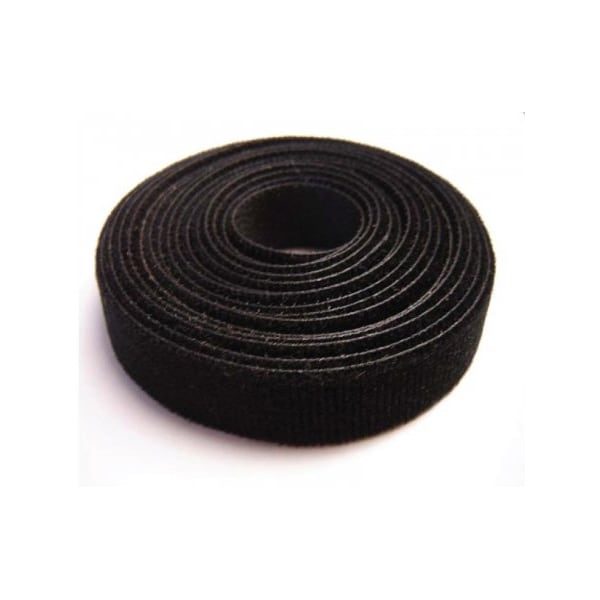 Hook And Loop Fastener Tape - 3/8in Width - 75' Roll - Black